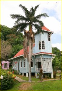 A replica of a rural colonial church, Mi Pueblitos, Panama City