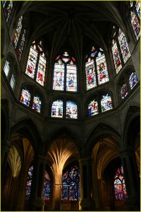 Inside the St. Severin church