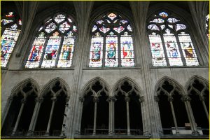 Inside the St. Severin church
