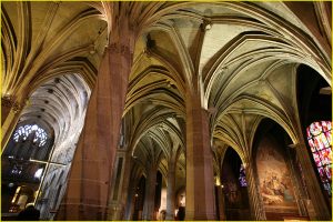 Inside the St. Severin church