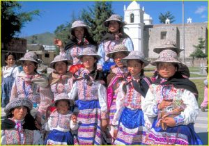 Girls from Cabanaconde