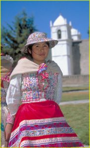 Indian girl in Cabanaconde