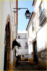 Street corner in Evora