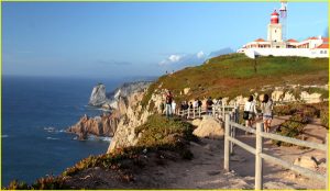 Lighthouse at Cabo da Roca, most westerly point of continental Europe