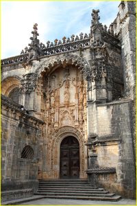 Elaborate portal in Templars Convento de Cristo, Tomar