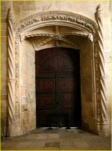 Portal in Templars Convento de Cristo, Tomar