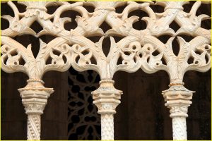 Details in Royal Cloister in the Abbey of Santa Maria da Vitoria, Batalha