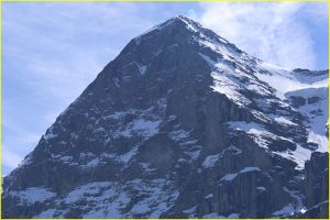 The famous northern wall of Eiger