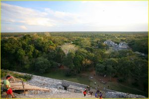 Panorama from the main pyramid of Ek Balam