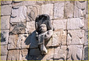 Quetzalcatl (Feathered Serpent) in the guise of Venus, Temple of Warriors, Chichen Itza