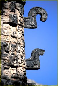 A detail from The Temple of Warriors, Chichen Itza