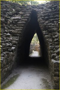 False arch entrance to the Becan complex