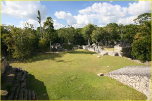 At the Mayan site of Kohunlich