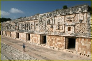 Western facade of the Nuns' Quadrangle, Uxmal