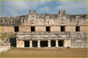 The Northern facade in the Nuns' Quadrangle, Uxmal