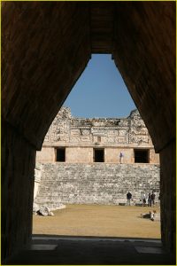 Leaving the Nuns' Quadrangle, Uxmal