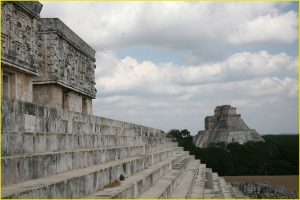 Magician's Pyramid (or House) seen from the Governor's Palace, Uxmal