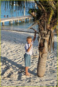 On the Puerto Morales beach